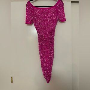 All the Glitz Pink Bodycon